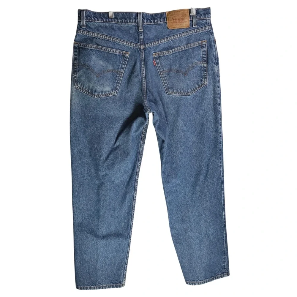 VTG 1998 Levis 550 Relaxed Fit Jeans Mens 38x30 Blue Denim 00550-0216